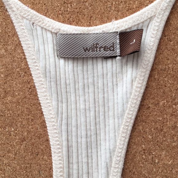 Aritzia Wilfred Cream Lace Wifebeater Camisole - Picture 6 of 8